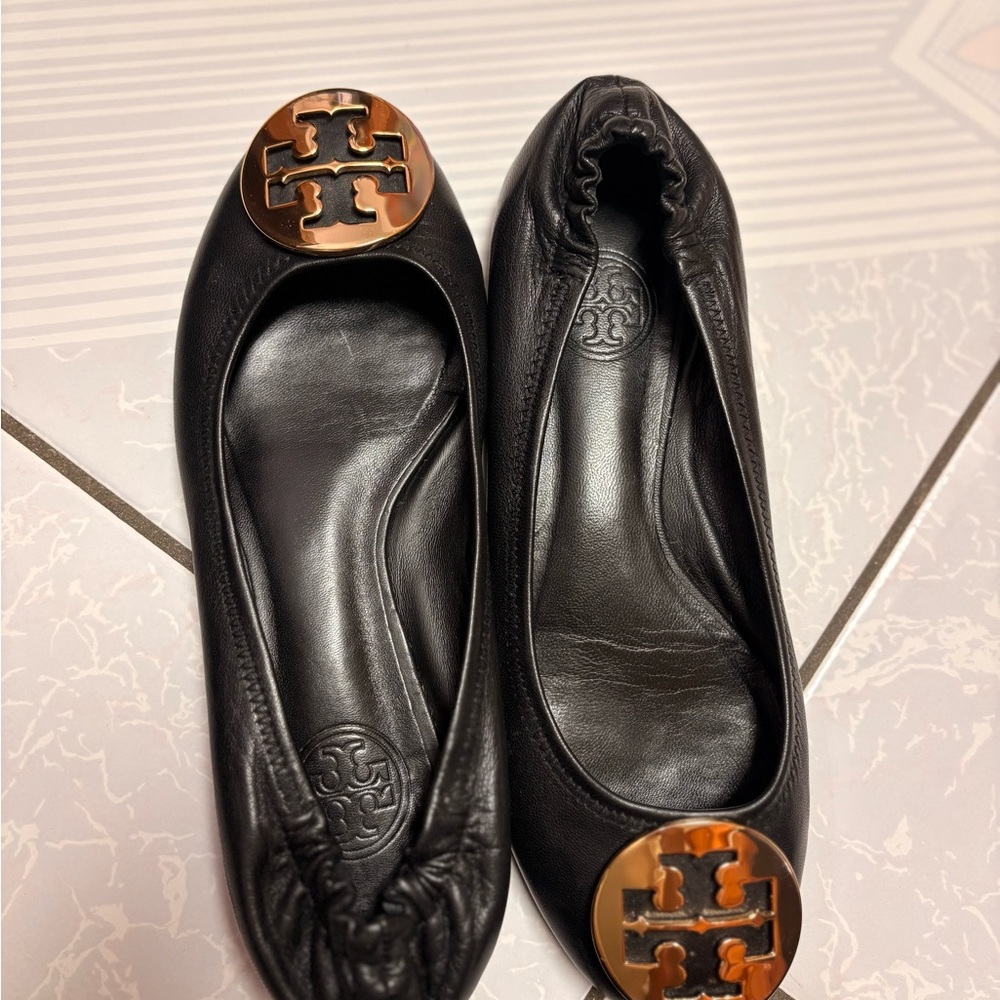 Tory Burch Black Ballet Flats - Picture 5 of 6